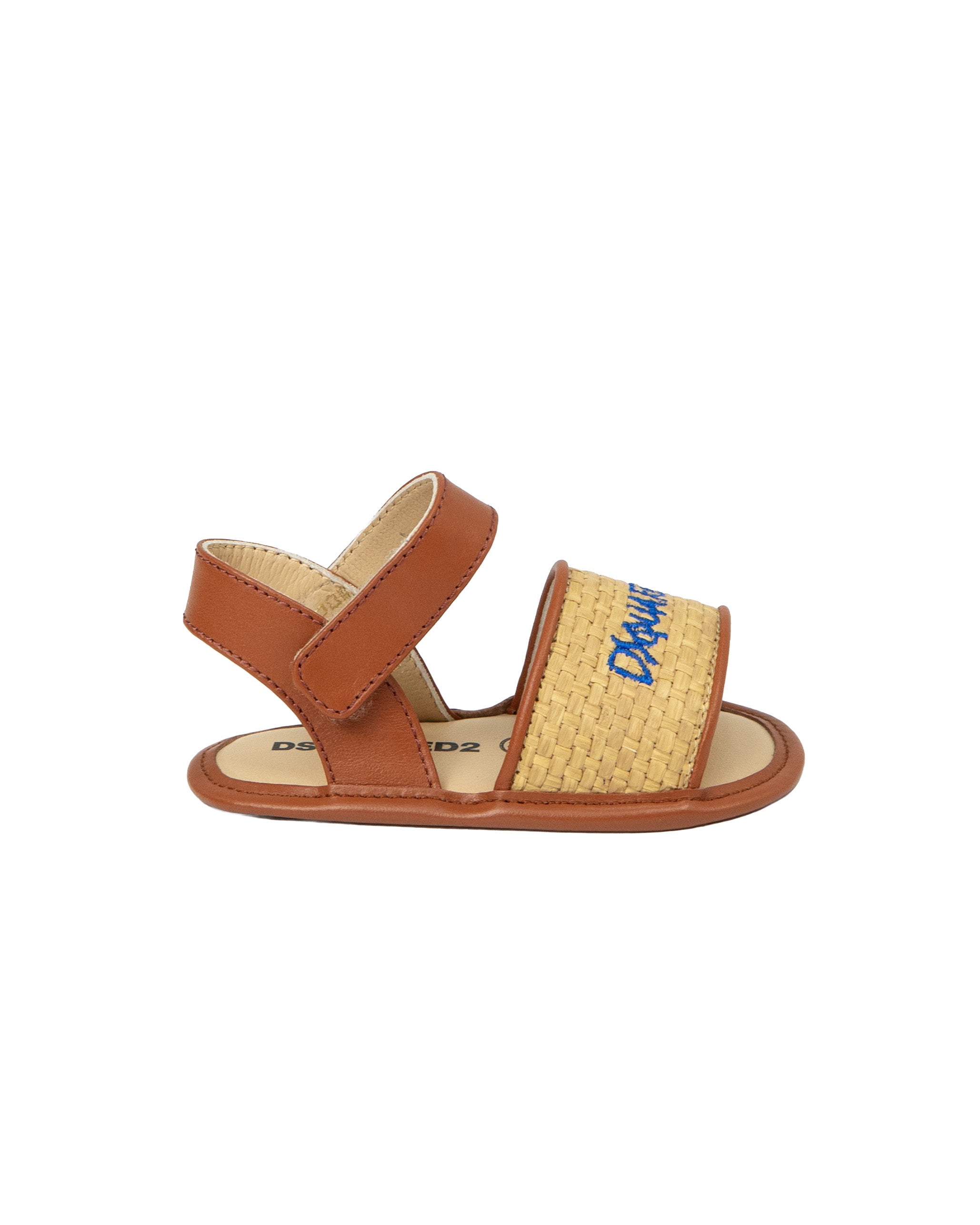 Dsquared2 Kids Sandalo Cammello per Neonate