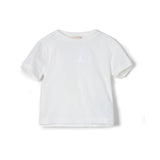 Elisabetta Franchi La Mia Bambina T-Shirt Panna con Logo