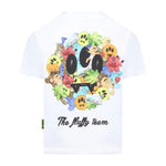 Barrow Kids T-shirt Bianca con Stampa Retro per Bambini