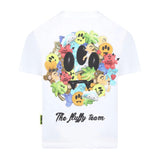 Barrow Kids T-shirt Bianca con Stampa Retro per Bambini