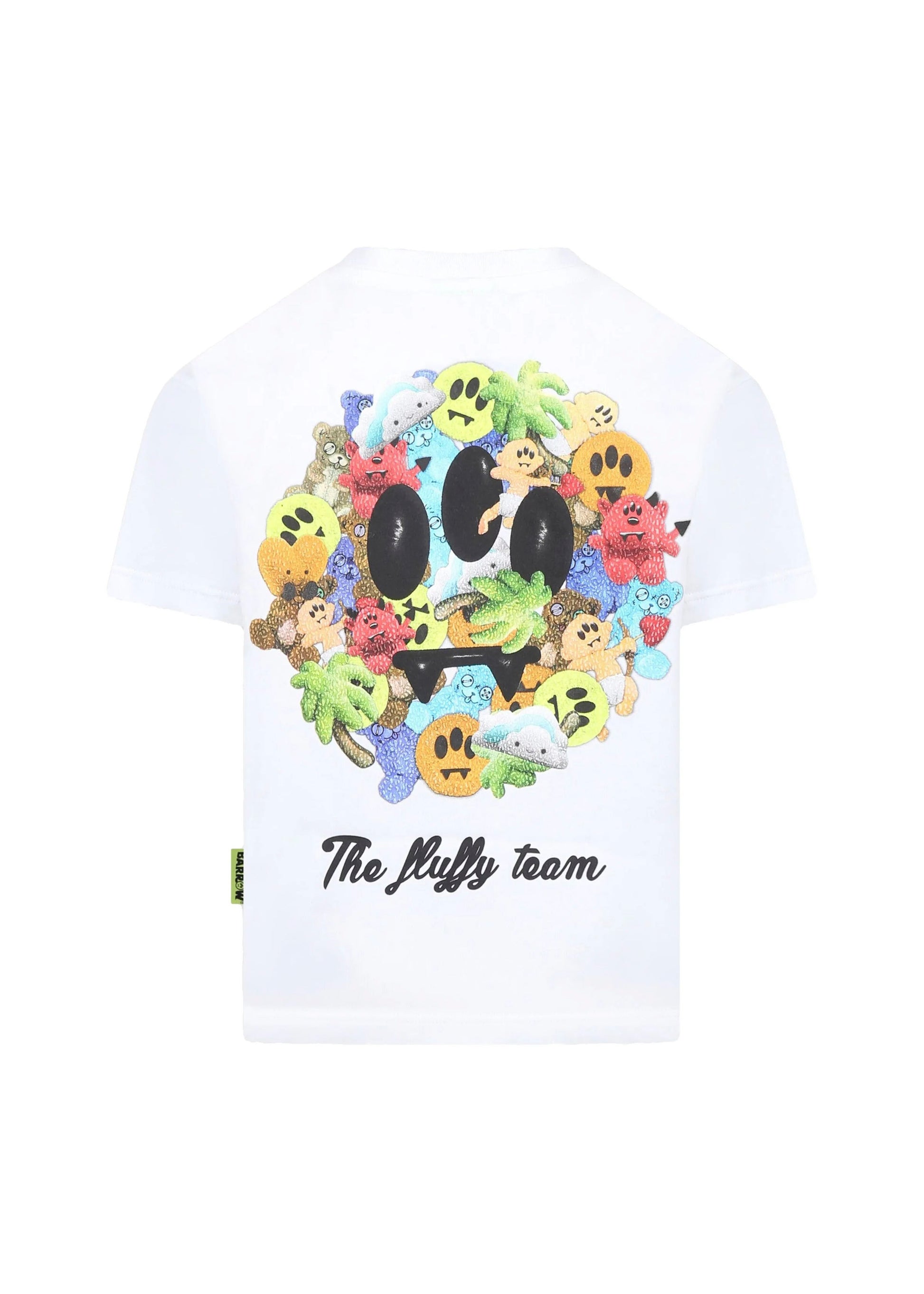 Barrow Kids T-shirt Bianca con Stampa Retro per Bambini