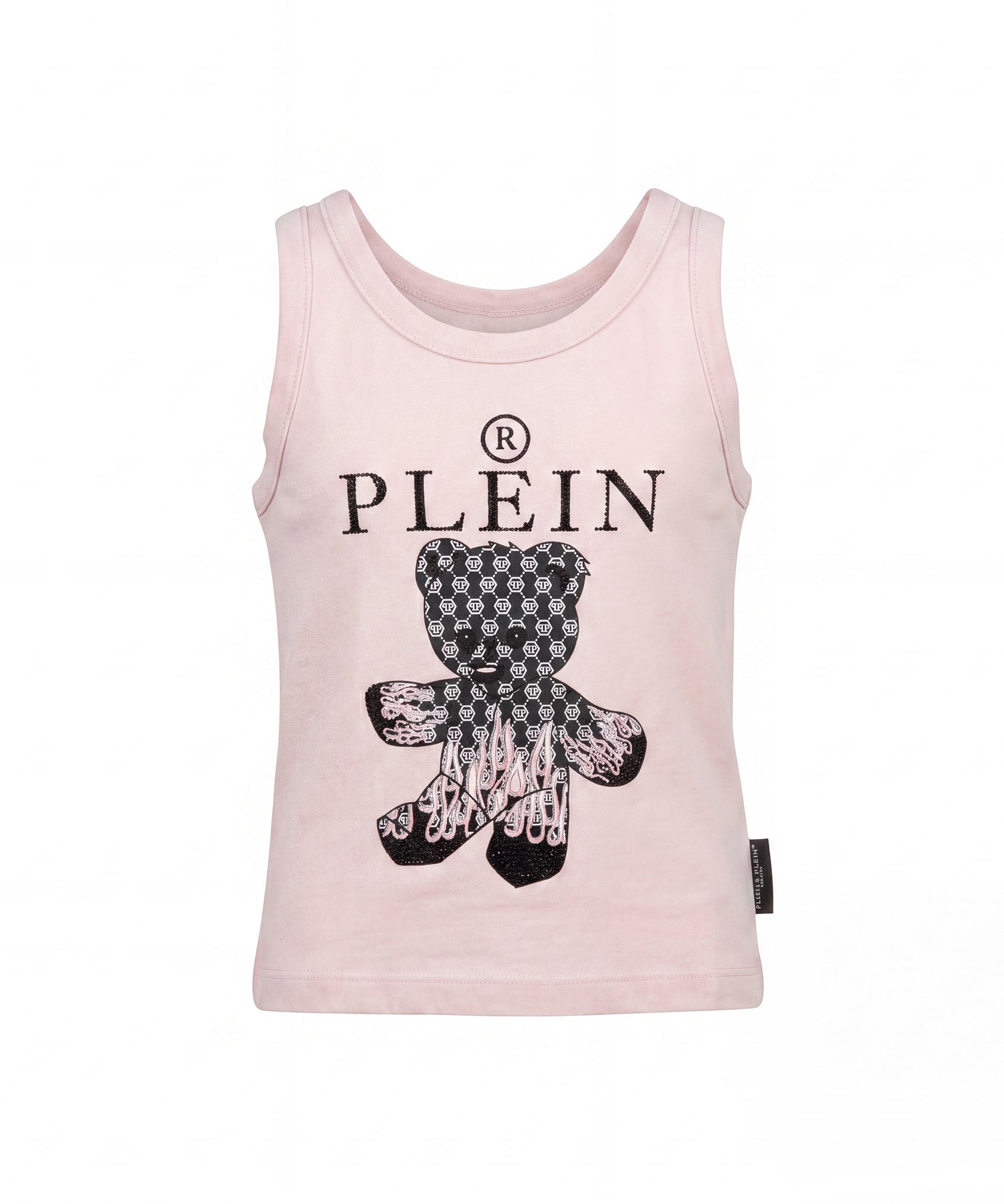 Philipp Plein Kids Canotta Rosa con Stampa per Bambine