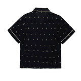 N°21 Kids Camicia Nera All over Palms per Bambine