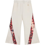 Roberto Cavalli Kids Pantalone Avorio con Fantasia Serpente per Bambine