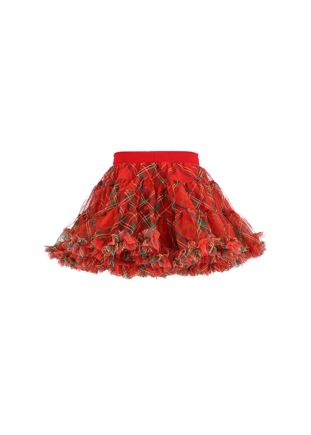 Angel's Face Gonna Tutù Rossa Scozzese per Neonate (retro)