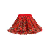 Angel's Face Gonna Tutù Rossa Scozzese per Neonate (retro)