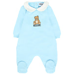 Moschino Kids Set Tutina+Bavetta +Cappello per Neonati