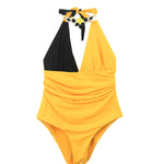 Ilaria Vitagliano Costume Monokini Giallo/Nero per Bambine