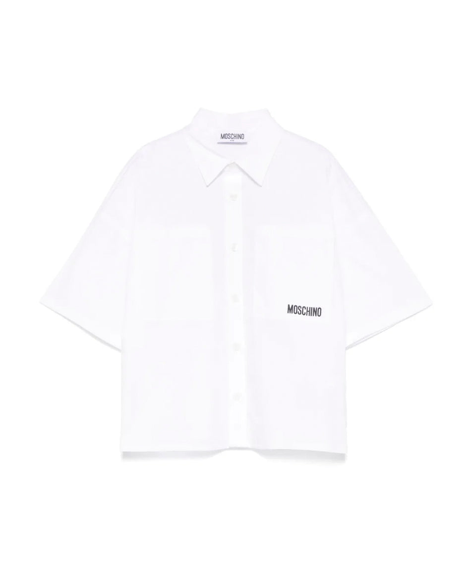 Moschino Kids Camicia Bianca con Stampa Toy per Bambini