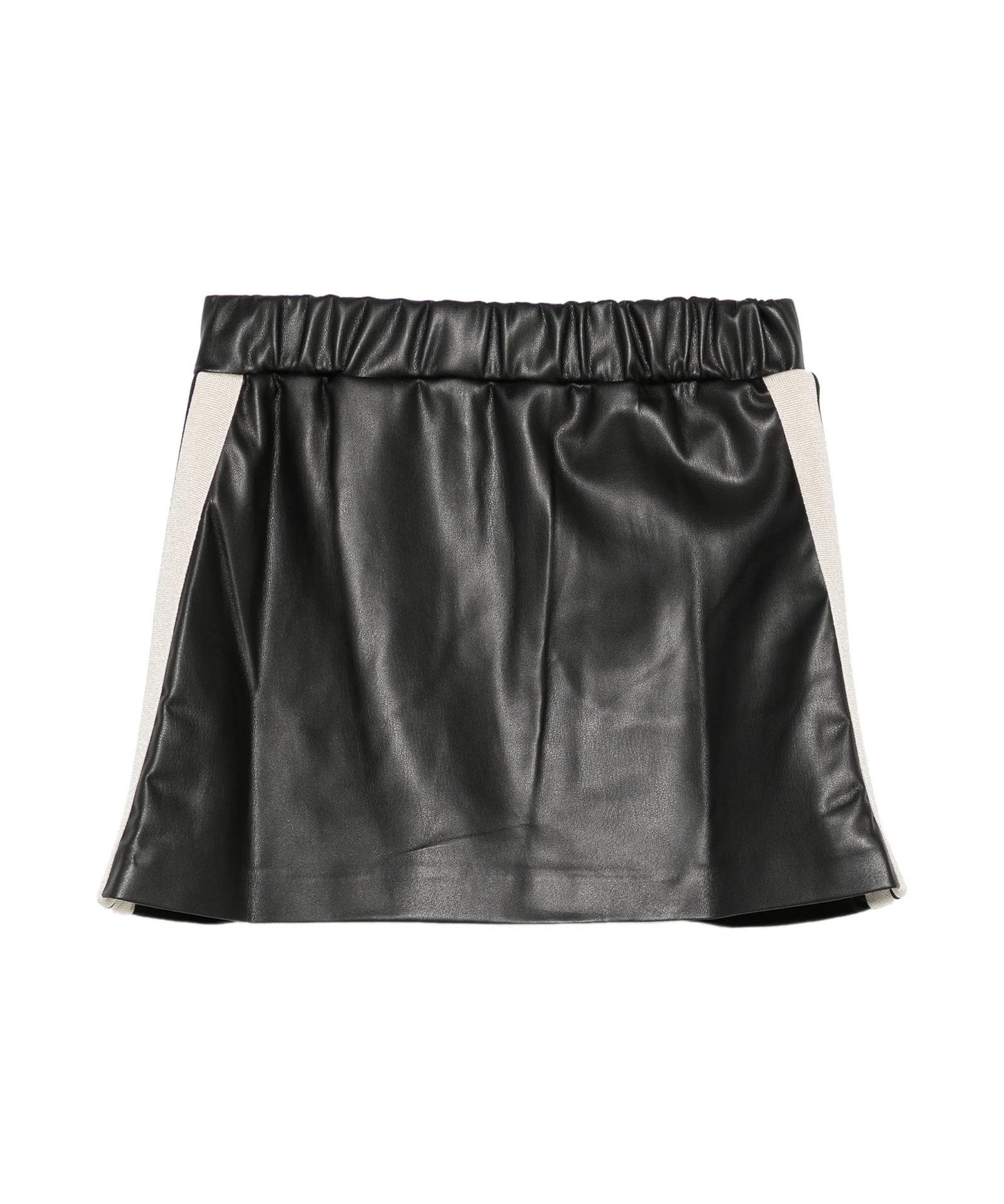 Palm Angels Kids Gonna in Pelle con Logo per Bambine
