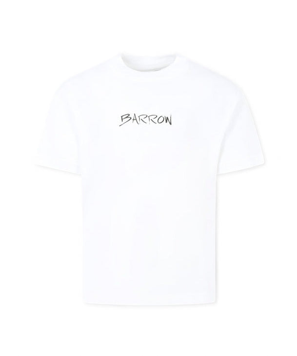 Barrow Kids T-shirt Bianca con Stampa Retro per Bambine