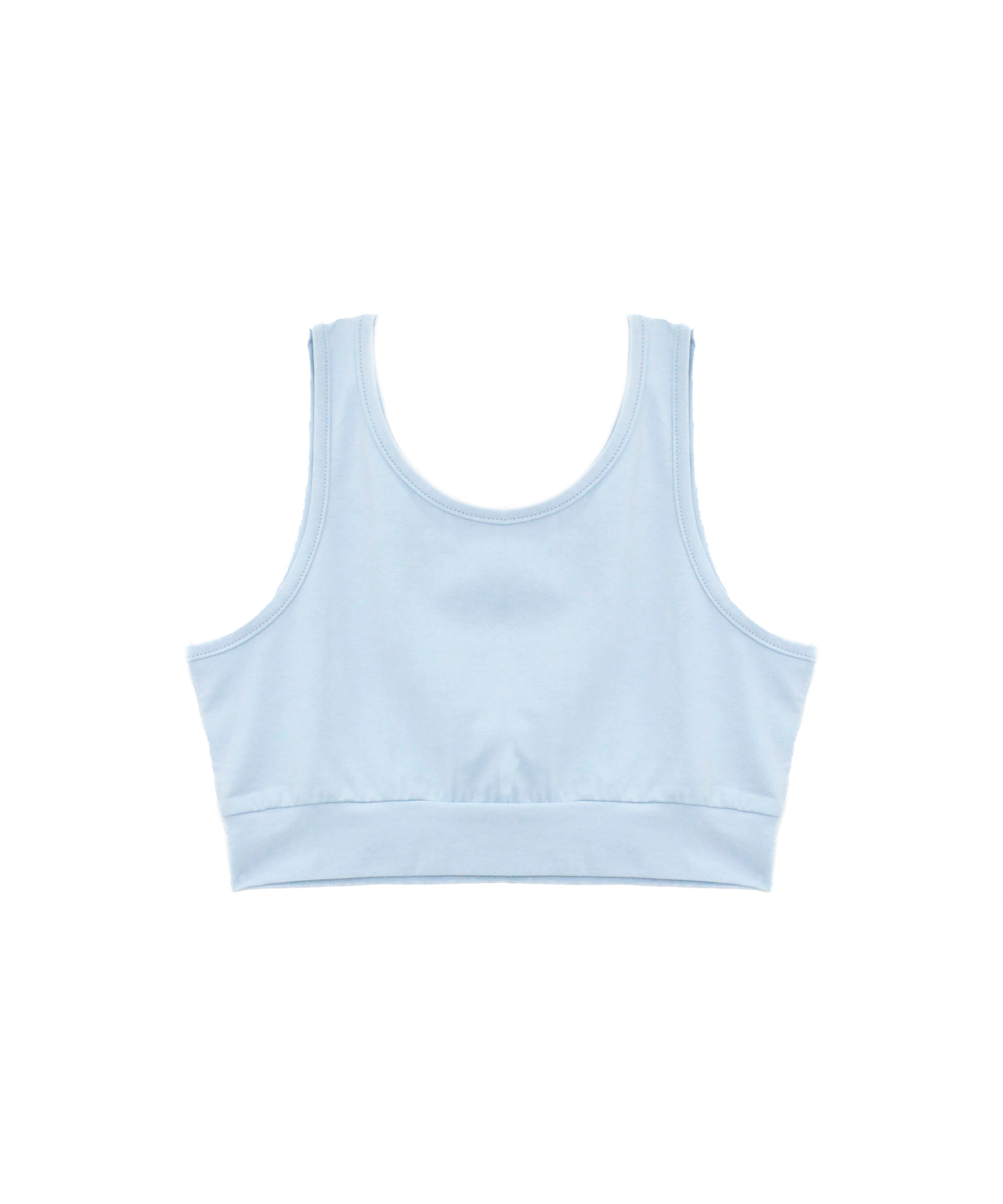 Hinnominate Kids Top Crop Acqua con Logo per Bambine (retro)