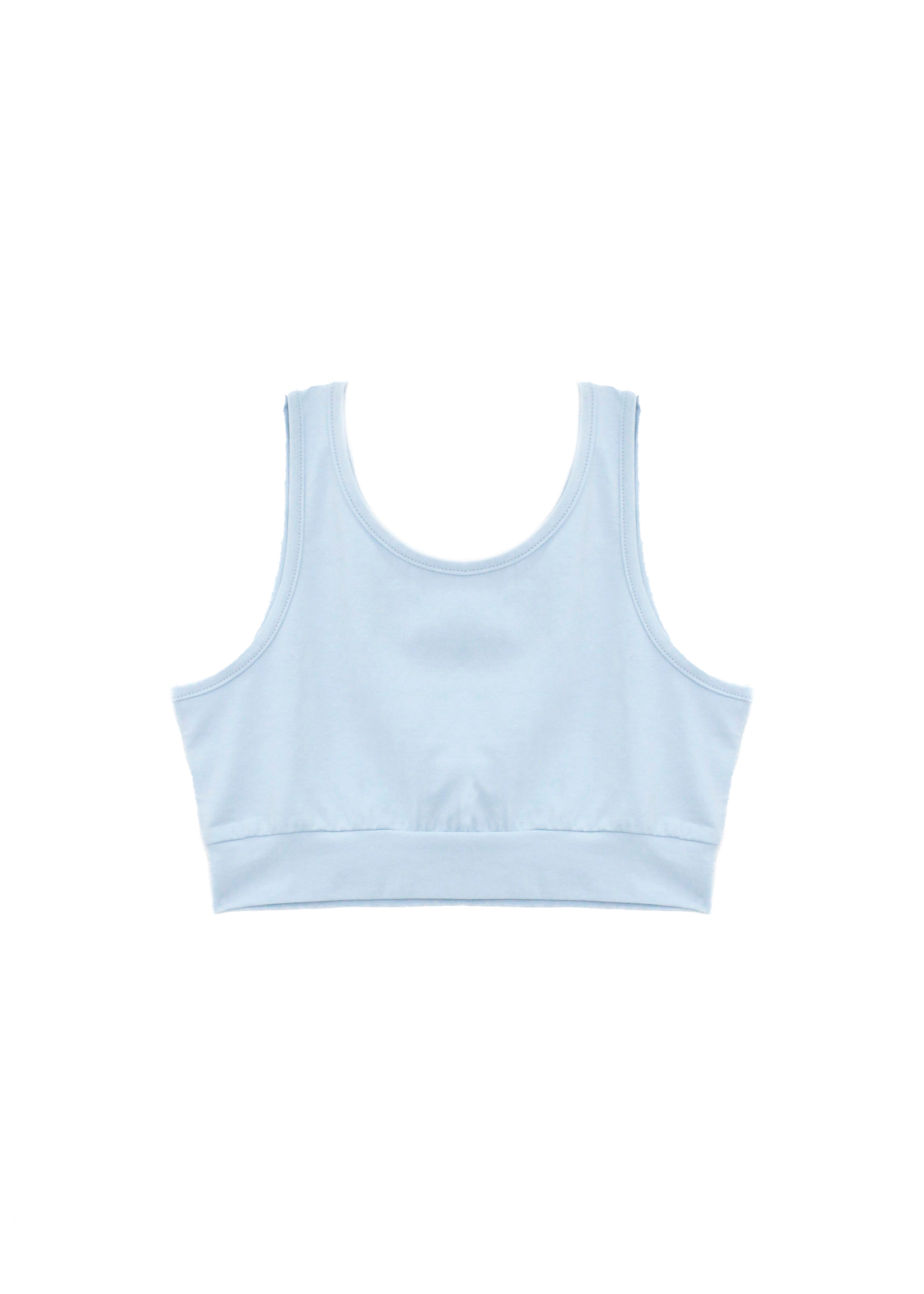 Hinnominate Kids Top Crop Acqua con Logo per Bambine (retro)