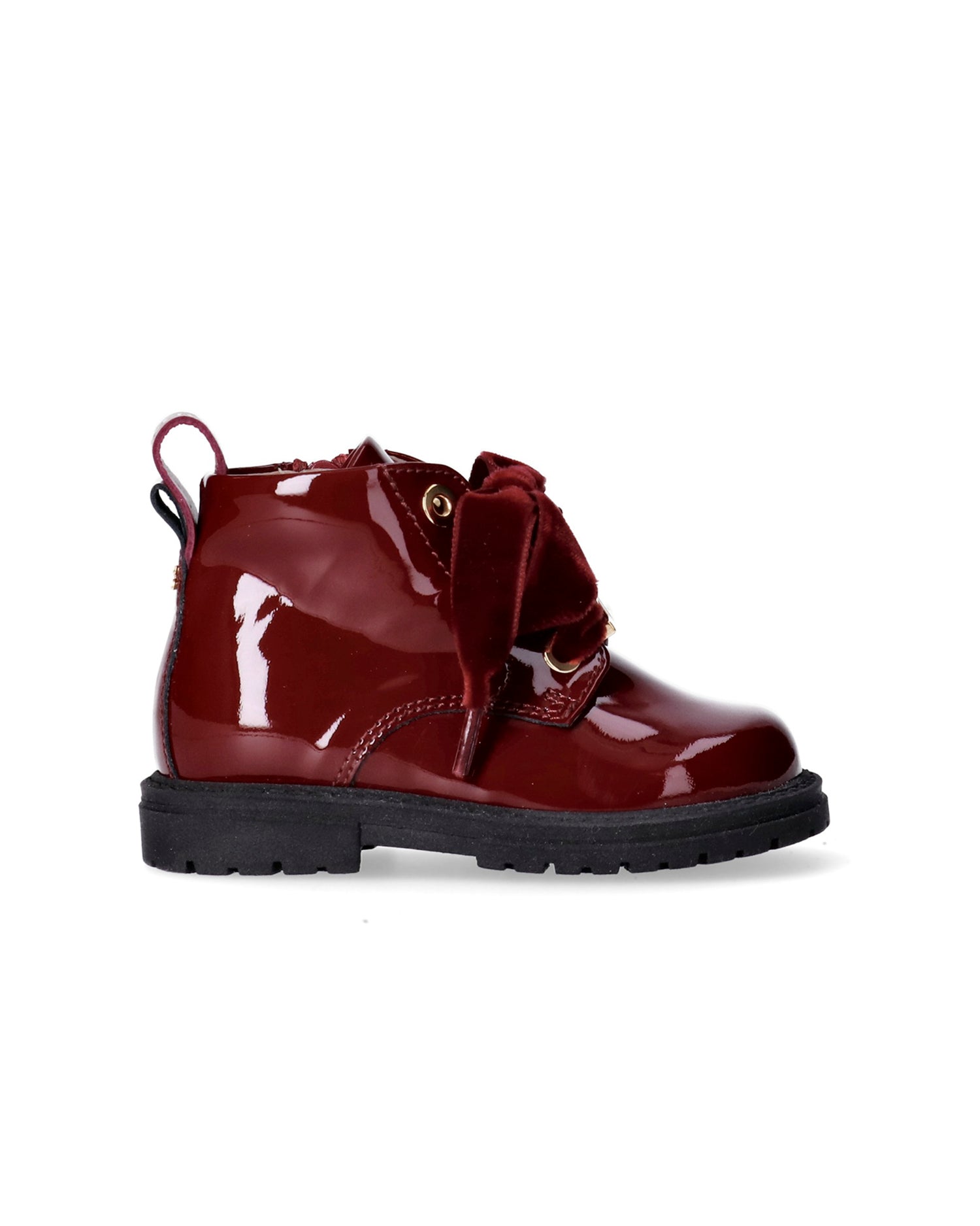 Elisabetta Franchi La Mia Bambina Anfibi Cherry Lucido per Bambine