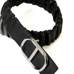 Twinset Kids Cintura Nera Arricciata con Fibbia Logata per Bambine (dettaglio)