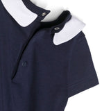Moschino Kids Pagliaccetto Blu con Stampa Teddy Bear (dettaglio)