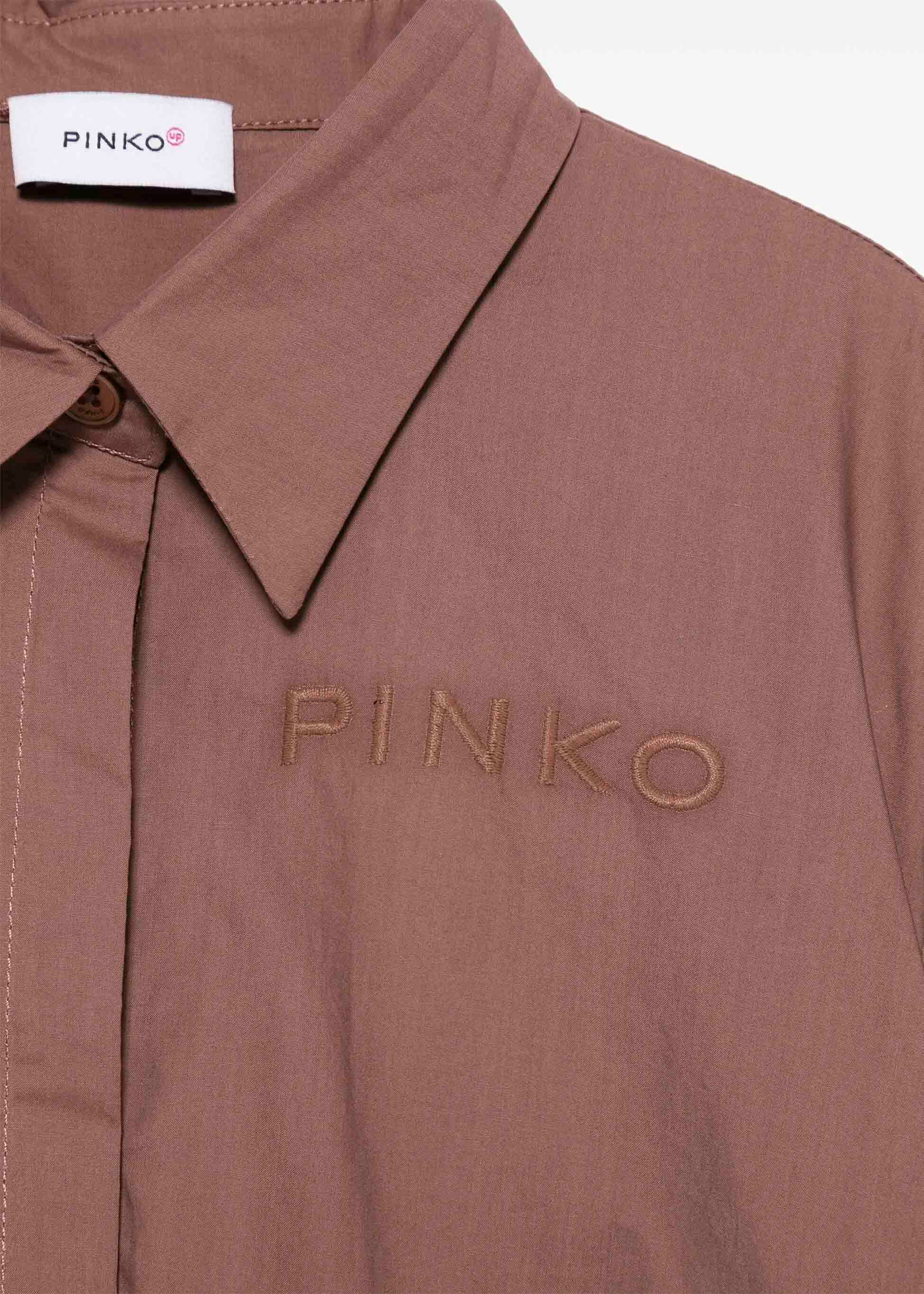Pinko Kids Cropped Terra Print Shirt for Girls