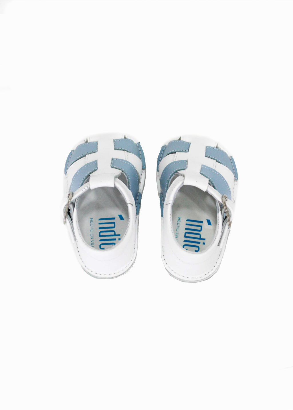 Index White/Light Blue Baby Shoes