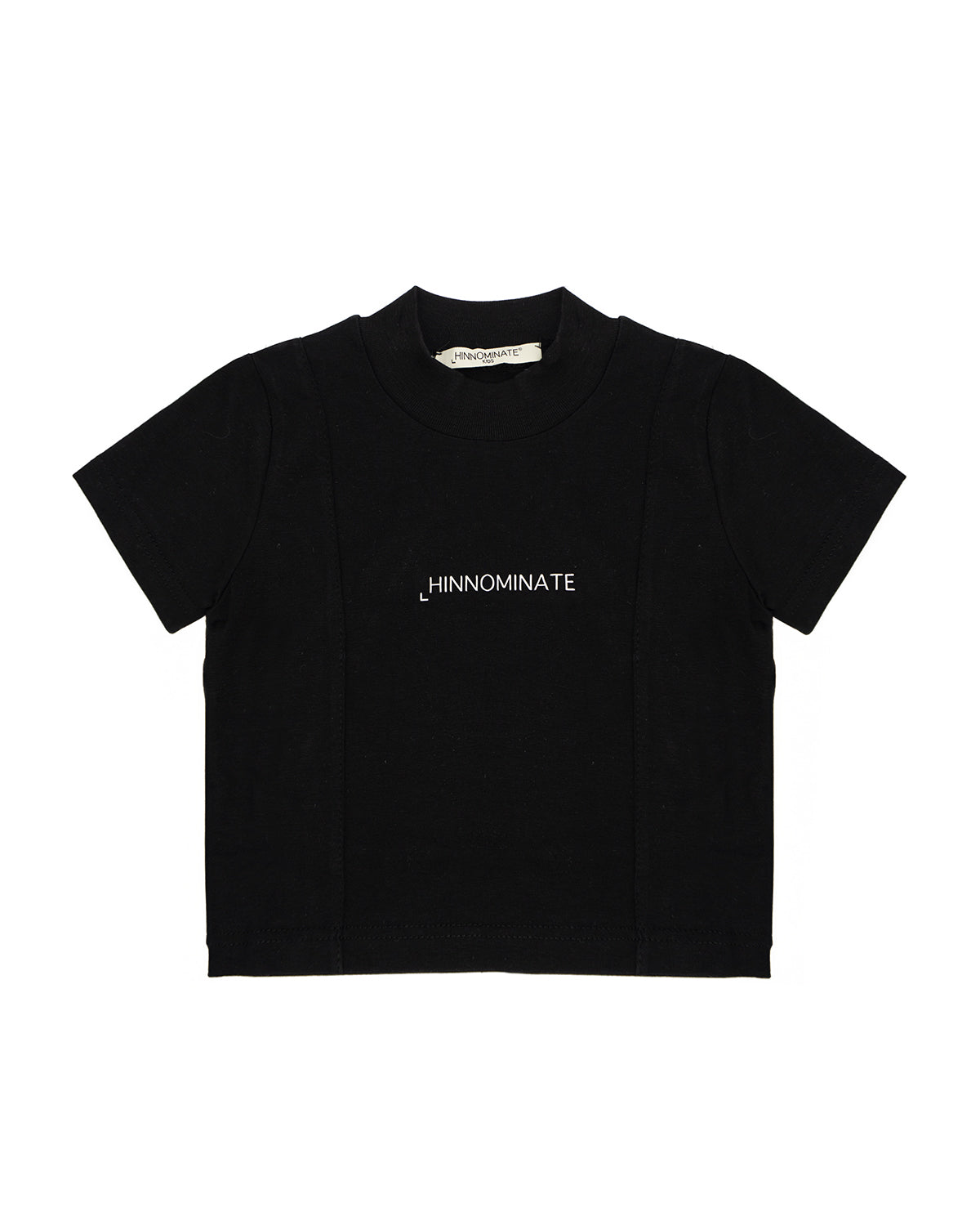 Hinnominate Kids T-shirt Nera con Stampa Logo Frontale per Bambine