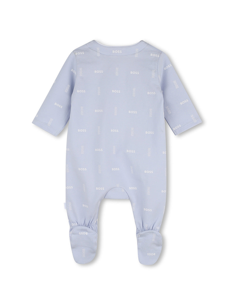 Boss Kids Tutina+ Bavetto + Cappello Blu Cielo All-Over per Bambini