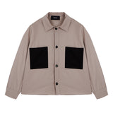 I'm Brian Kids Camicia Beige con Tasche Frontali per Bambini