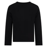 Emilio Pucci Kids T-Shirt Nero con Stampa Rosa per Bambine