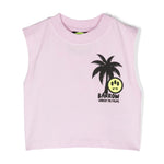 Barrow Kids Canotta Crop con Stampa per Bambine frontale