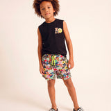 Dsquared2 Kids Sandalo Nero con Logo per Bambini