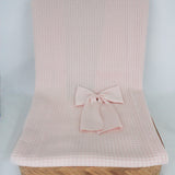 Marlu coperta con fiocco rosa per neonate