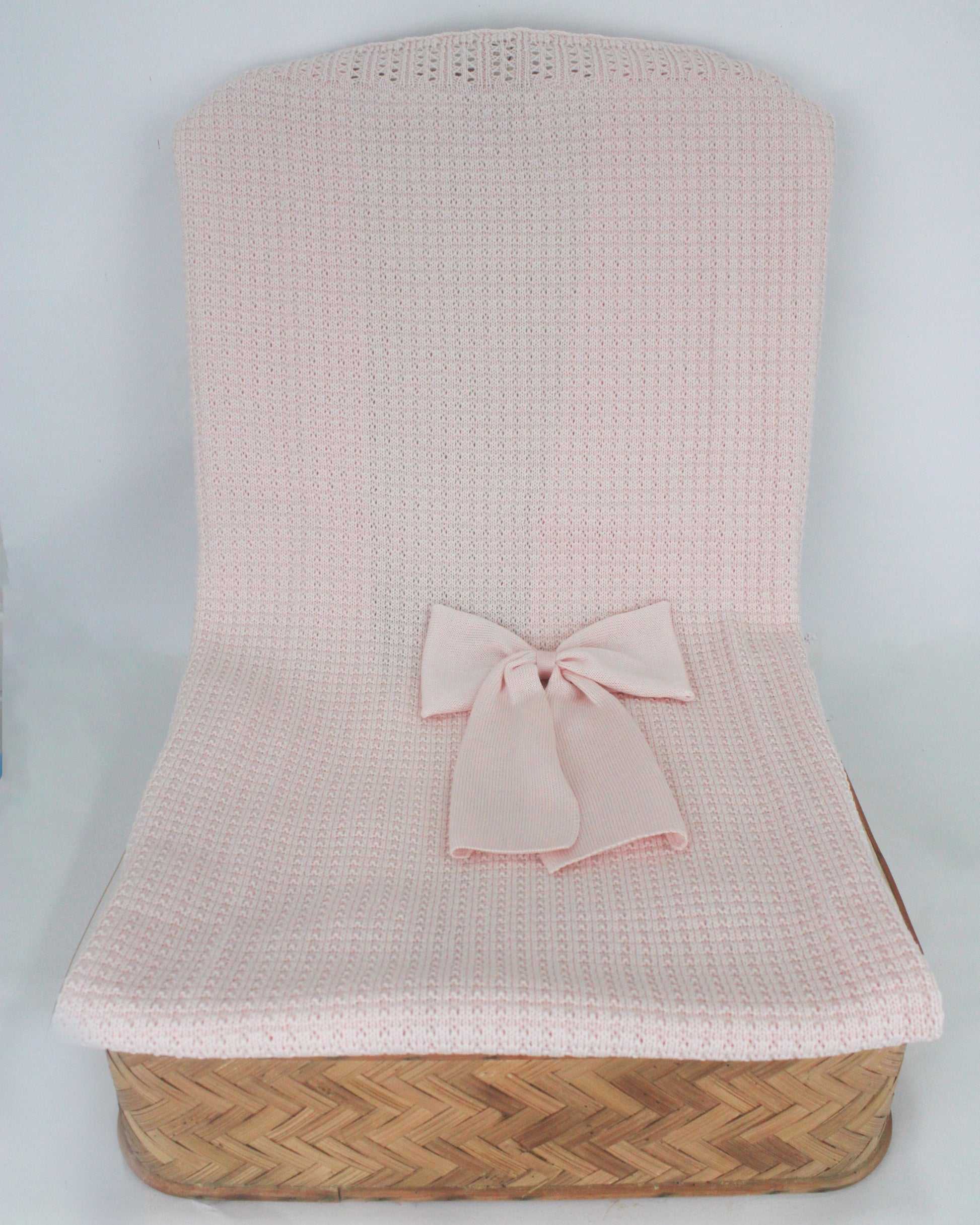 Marlu coperta con fiocco rosa per neonate