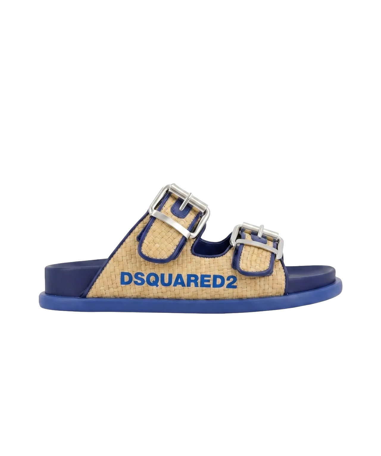 Dsquared2 Kids Sandalo beige/blu con Logo per Bambini