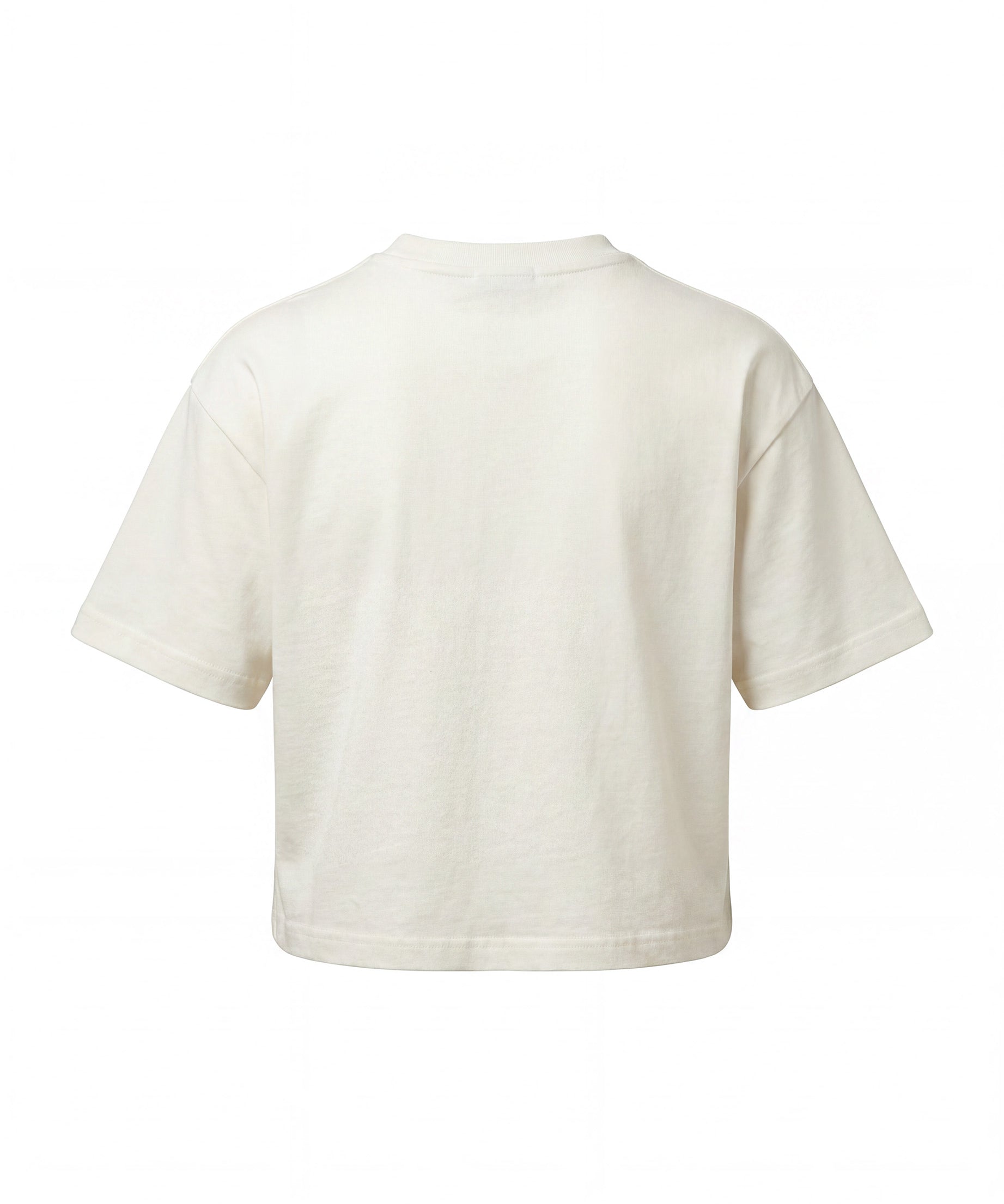Vicolo Kids T-Shirt Off-White con Logo con Applicazioni per Bambine