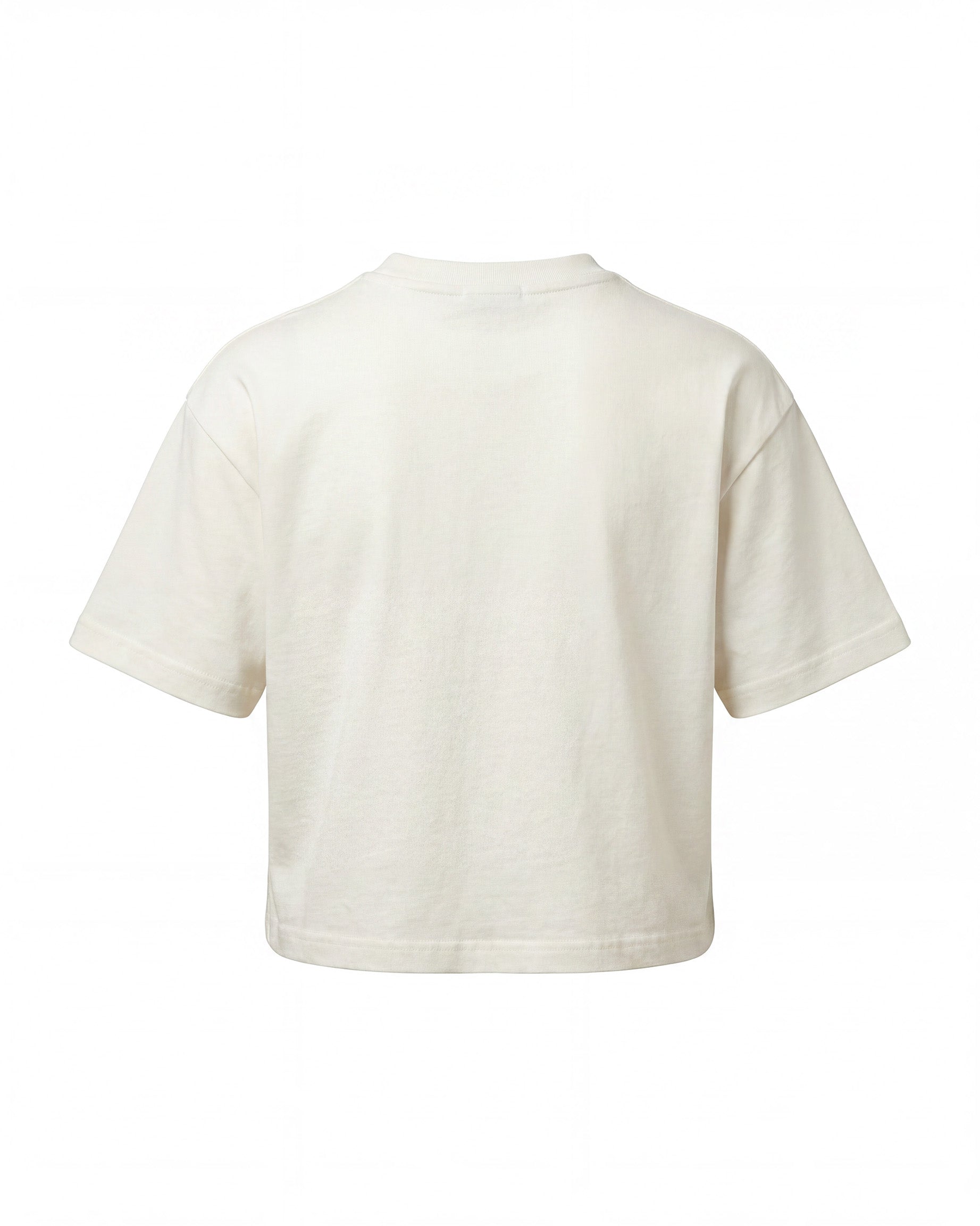 Vicolo Kids T-Shirt Off-White con Logo con Applicazioni per Bambine