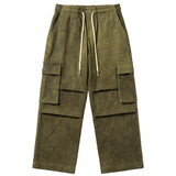 Yes London Kids Pantalone Verde con Tasconi per Bambini