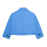 Max & Co Giacca/Trench Azzurro Cropped per Bambine