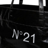 N°21 Kids Borsa Shopper con Logo Nera