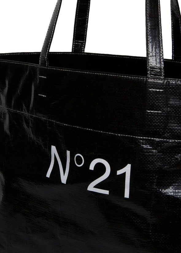 N°21 Kids Borsa Shopper con Logo Nera