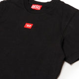 Diesel Kids T-Shirt Nero con Logo per Bambini