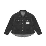 Hinnominate Kids Camicia in Denim Grigia Scura per Bambine