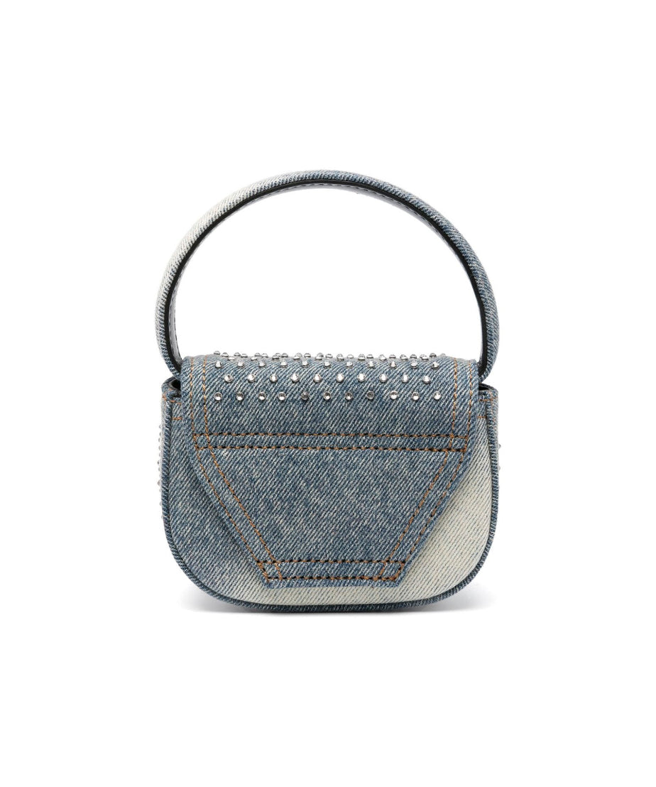 Diesel Kids Borsa a Spalla Jeans con Strass 1DR per Bambine (retro)
