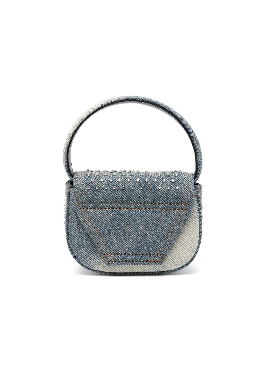 Diesel Kids Borsa a Spalla Jeans con Strass 1DR per Bambine (retro)