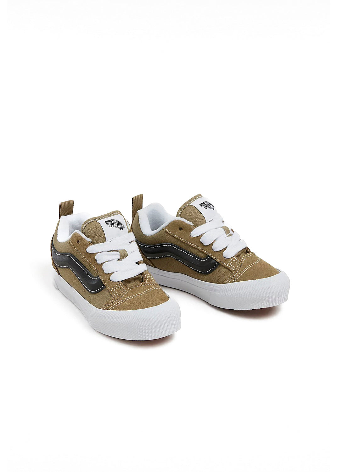 Vans Kids Knu Skool Verde Oliva/Nero per Bambini