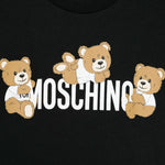 Moschino Kids T-Shirt Nera con Stampa Teddy per Bambini