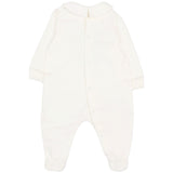 Moschino Kids Set Nascita Panna con Tutina, Cappellino e Bavaglino con Stampa Teddy Bear e Logo Unisex per Neonati