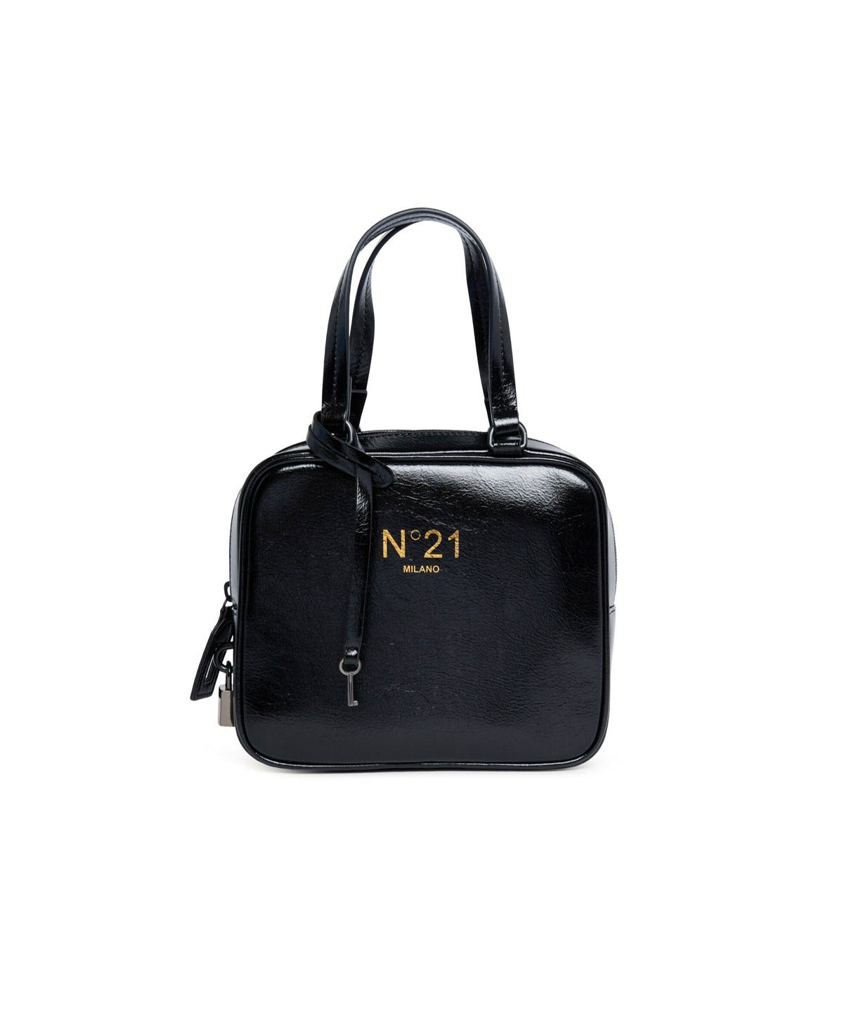 N°21 Kids Borsa Nera a Bauletto per Bambine