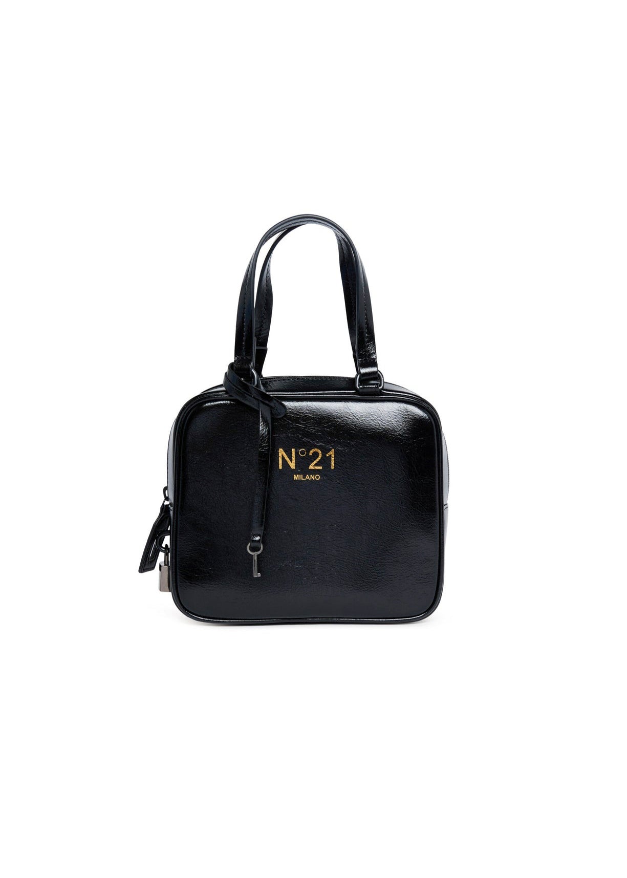 N°21 Kids Borsa Nera a Bauletto per Bambine