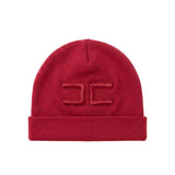 Elisabetta Franchi La Mia Bambina Cappellino Rosso con Ricamo Logo per Neonate