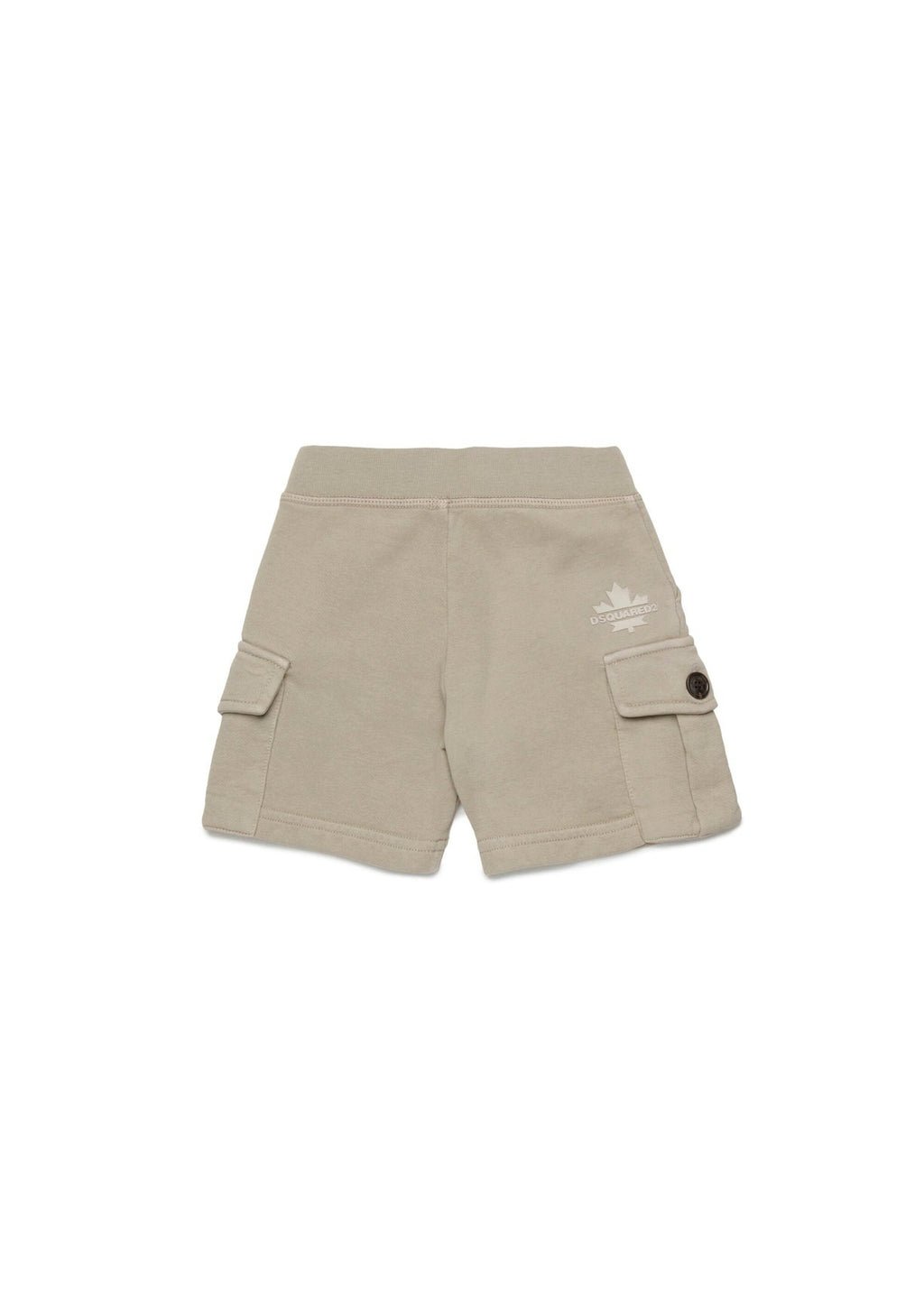Dsquared2 Kids Beige Bermuda Shorts with Pockets for Newborns