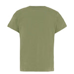 Moschino Kids T-Shirt Verde con Piccolo Logo Teddy Bear per Bambini