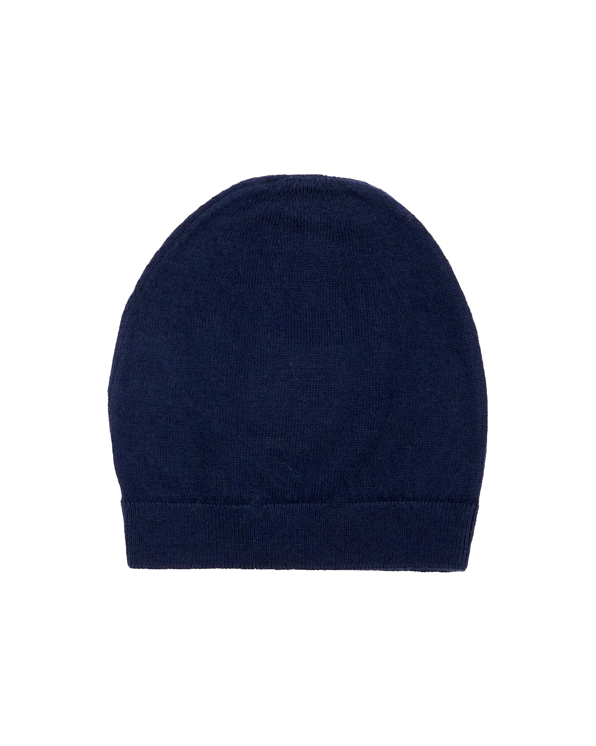 Moschino Kids Cappellino Blu in Maglia con Teddy Bear e Logo Unisex